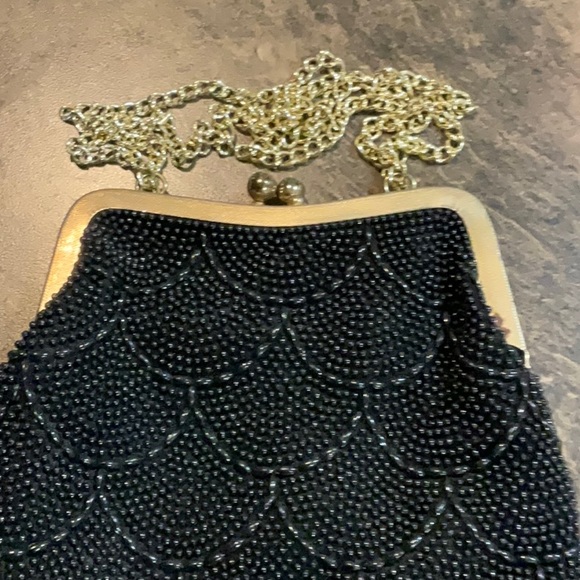Vintage clasp beaded bag - Picture 3 of 4